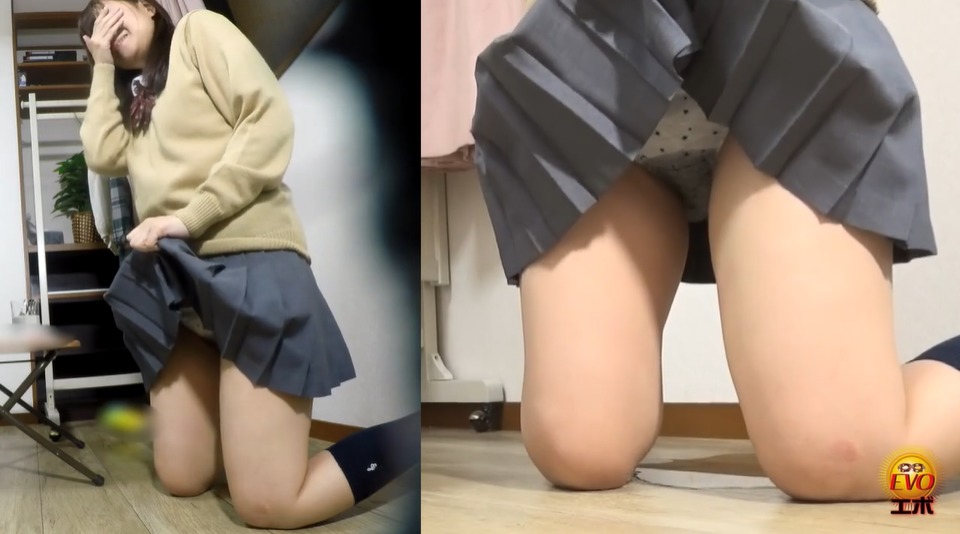 お漏らしした女子高生